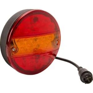 Kramp - LA40040 - Faro posteriore multifunzione LED, Rotondo, (Resistenza integrata), 5-Pin