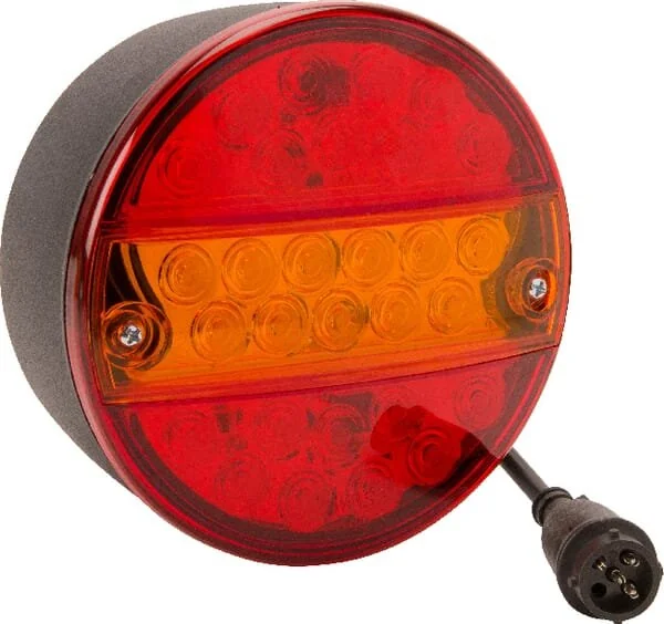 Kramp - LA40046 - Faro posteriore multifunzione LED, Rotondo, 5-Pin