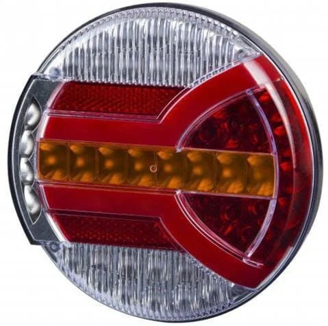 Kramp - LA40065 - Faro posteriore LED, rotondo, 12/, bianco/arancione/rosso