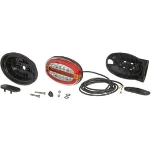 Kramp - LA40069 - Faro posteriore multifunzione LED, Rettangolare, mm