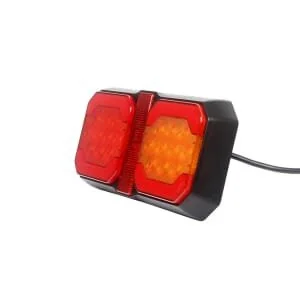 Kramp - LA40090 - Faro posteriore multifunzione LED, mm, Cavo da 1.5m, Arancione/Rosso