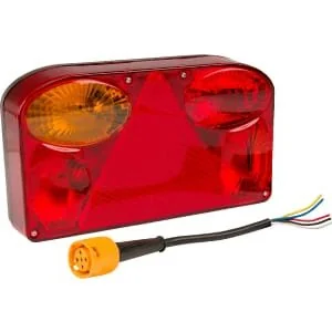 Kramp - LA45029LKR - Luce posteriore sinistra rettangolare, 12/, baionetta 5-Pin