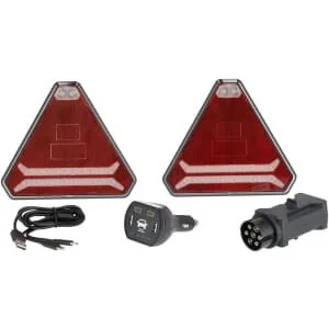 Kramp - LA60050 - Set luci senza fili LED triangolare 12/ Li-Ion Magnetic 178.5x155mm 7-Pin Plug