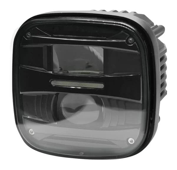 Kramp - LA80070 - Faro LED, 25/50W, quadrato, 10/, Mm, abbagliante/anabbagliante