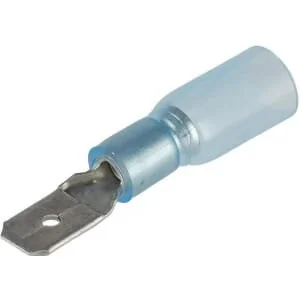 Kramp - LA901004 - Connettore maschio a lama termoretraibile, blu, 1.5-2.5mm², 6.3x4.8mm