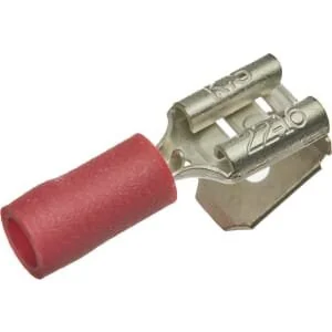 Kramp - LA9130CKR - Lama terminale a derivazione, femmina/maschio rosso, 0.5-1mm² 6.4x0.8mm (100x)