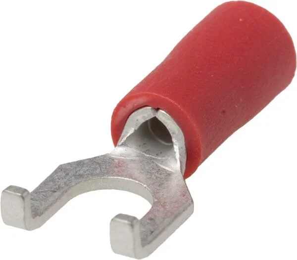 Kramp - LA9275CKR - Terminale a forcella, rosso, 0.5-1mm² (100x)