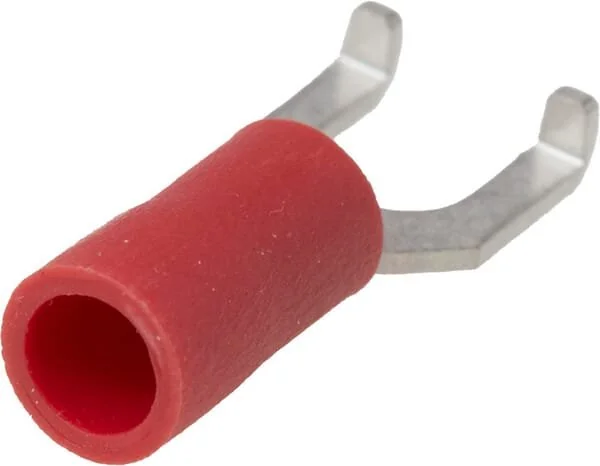 Kramp - LA9275CKR - Terminale a forcella, rosso, 0.5-1mm² (100x)