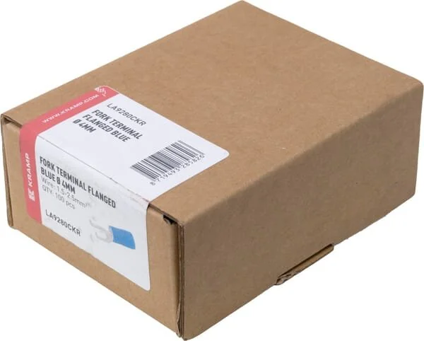 Kramp - LA9280CKR - Terminale a forcella, blu, 1.5-2.5mm² (100x)