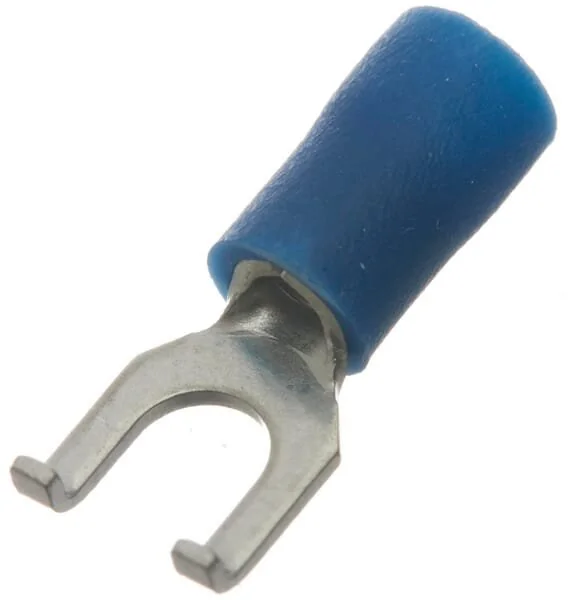 Kramp - LA9280CKR - Terminale a forcella, blu, 1.5-2.5mm² (100x)
