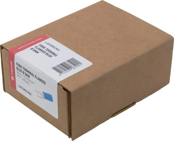 Kramp - LA9285CKR - Terminale a forcella, blu, 1.5-2.5mm² (100x)