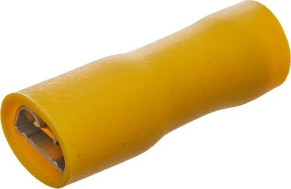 Kramp - LA9380CKR - Terminale a lama femmina, giallo, 4-6mm² 6.4x0.8mm (50x)