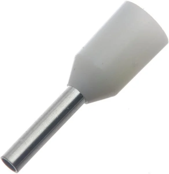 Kramp - LA9520CKR - Cappuccio terminale per cavo bianco, 0.5mm² (100x)
