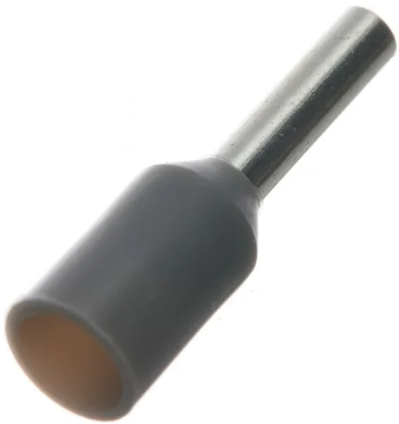 Kramp - LA9525CKR - Cappuccio terminale per cavo grigio, 0.8mm² (100x)