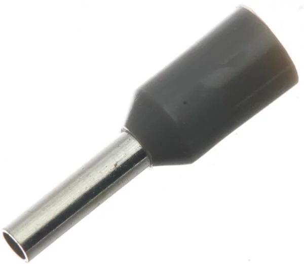 Kramp - LA9525CKR - Cappuccio terminale per cavo grigio, 0.8mm² (100x)