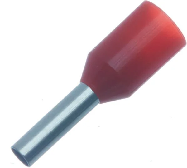 Kramp - LA9530CKR - Cappuccio terminale per cavo rosso, 1mm² (100x)