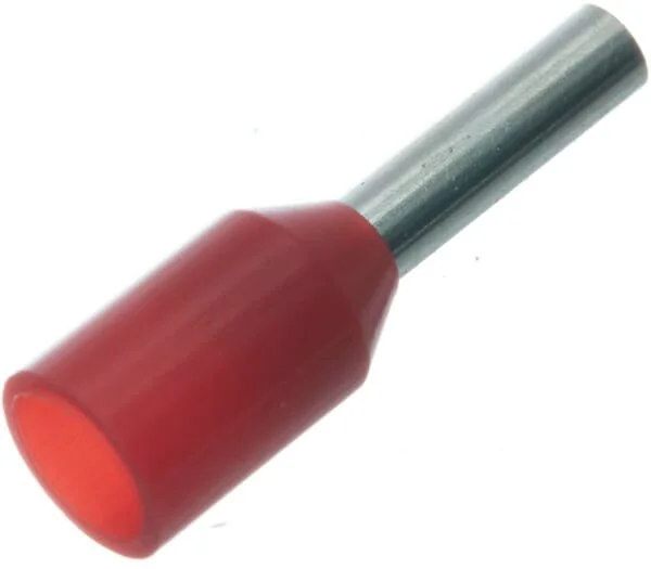 Kramp - LA9530CKR - Cappuccio terminale per cavo rosso, 1mm² (100x)