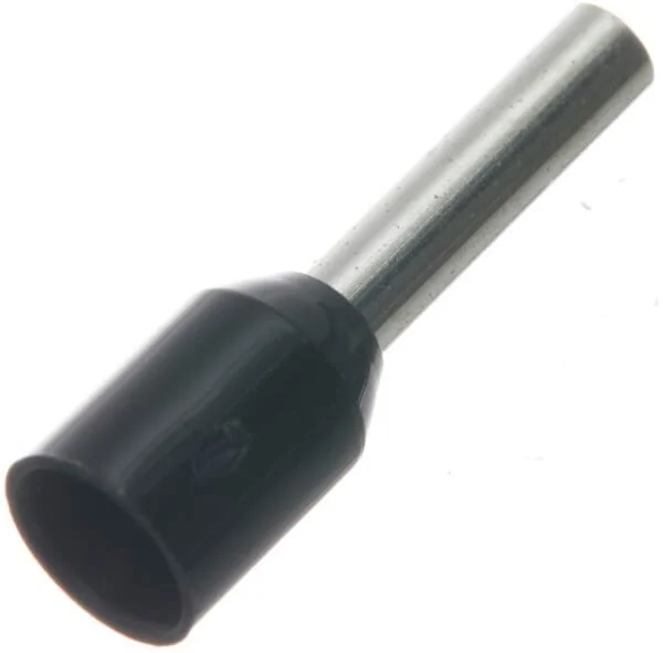 Kramp - LA9535CKR - Cappuccio terminale per cavo nero, 1.5mm² (100x)