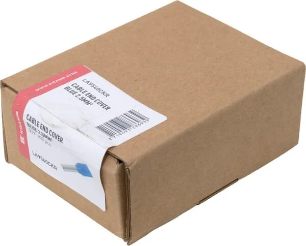 Kramp - LA9540CKR - Cappuccio terminale per cavo blu, 2.5mm² (100x)