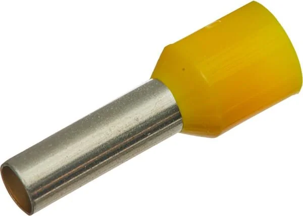 Kramp - LA9550CKR - Cappuccio terminale per cavo giallo, 6mm² (100x)