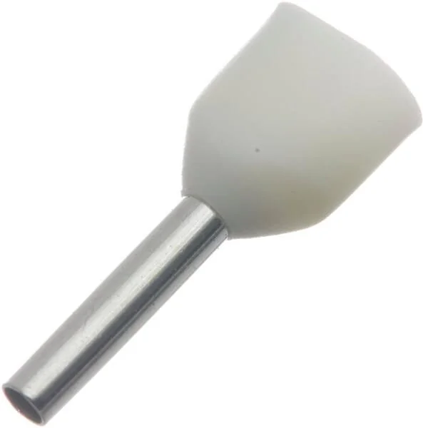 Kramp - LA9720CKR - Cappuccio terminale per cavo bianco, 0.5mm² (100x)