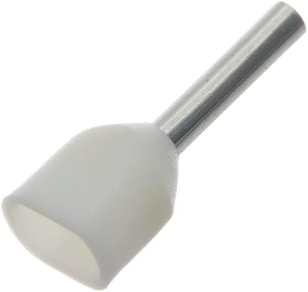 Kramp - LA9720CKR - Cappuccio terminale per cavo bianco, 0.5mm² (100x)
