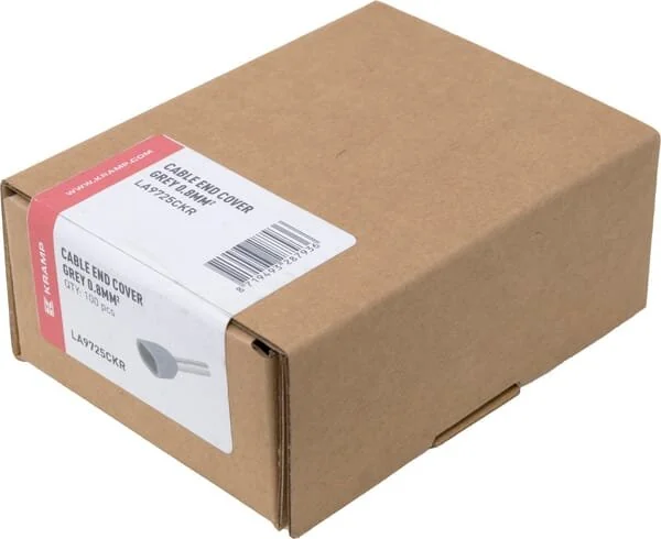 Kramp - LA9725CKR - Cappuccio terminale per cavo grigio, 0.8mm² (100x)