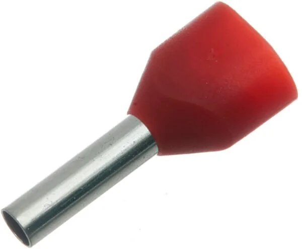 Kramp - LA9730CKR - Cappuccio terminale per cavo rosso, 1mm² (100x)