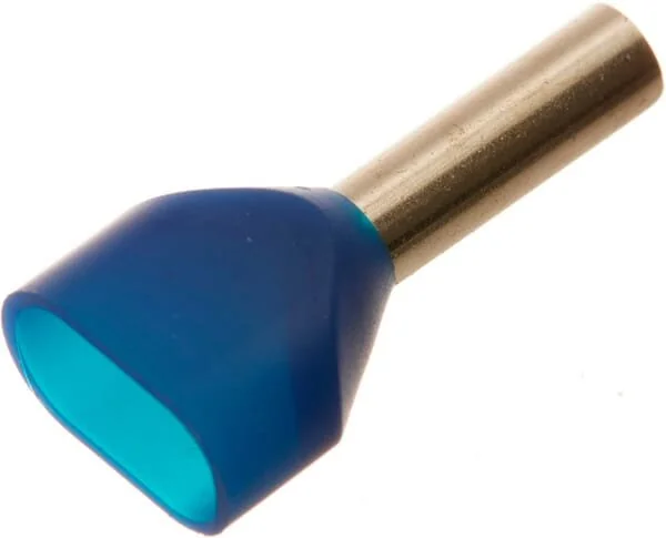 Kramp - LA9740CKR - Cappuccio terminale per cavo blu, 2.5mm² (100x)