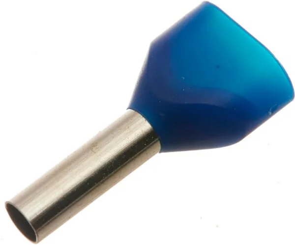 Kramp - LA9740CKR - Cappuccio terminale per cavo blu, 2.5mm² (100x)
