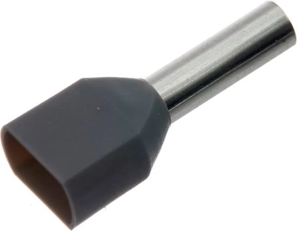 Kramp - LA9745CKR - Cappuccio terminale per cavo grigio, 4mm² (100x)