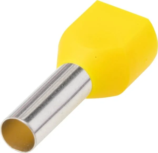 Kramp - LA9750CKR - Cappuccio terminale per cavo giallo, 6mm² (50x)