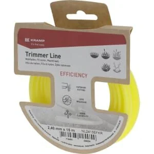 Kramp - NL2415EFKR - Filo decespugliatore diametro 2.4x15m, rotondo, giallo, efficienza