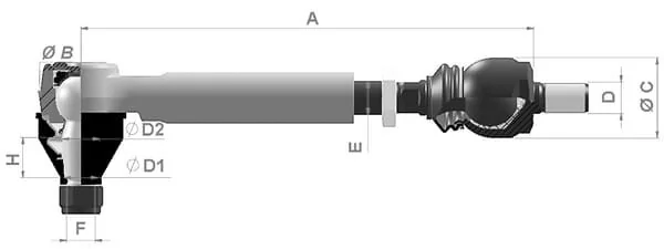 Kramp - SHP486KR - Asta centrale