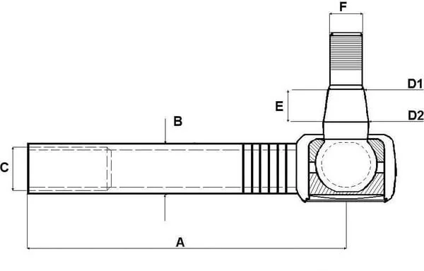 Kramp - SHP717KR - Terminale tirante
