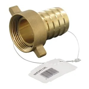 Kramp - WK34114L - Raccordo portagomma 1 1/4 pollici con tappo a vite 1 1/4 pollici femmina