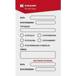 Kramp - WP005530 - Adesivo officina PL (100x)