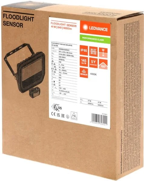 Ledvance - LVFL50830SBKG4 - Faro 41W 3000K sensore