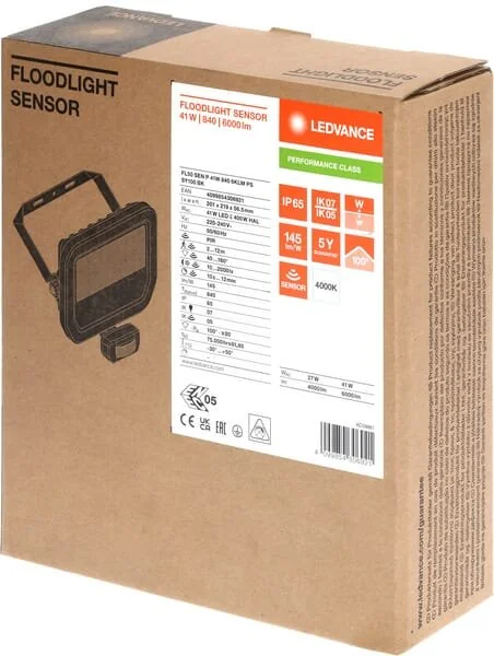 Ledvance - LVFL50840SBKG4 - Faro 41W 4000K sensore