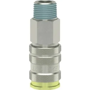 Luedecke - ESAC38A - Raccordo rapido Luedecke filetto esterno BSP 3/8"