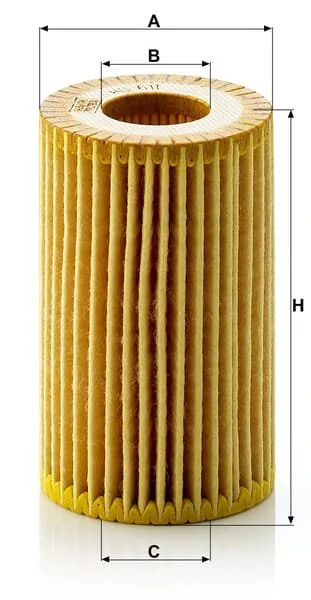 Mann Filter - HU611X - Elemento filtro olio, senza metallo