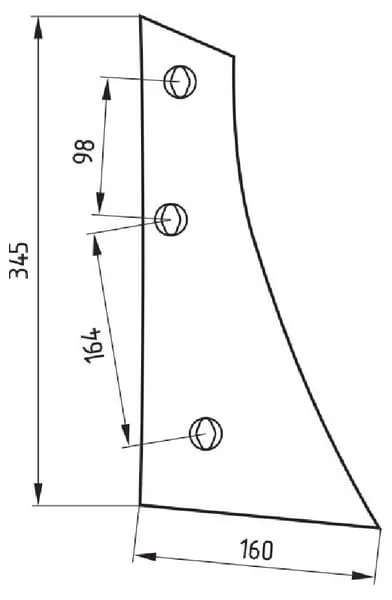 Molbro - 5073VRP342R - Piastra pettorale destra