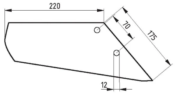 Molbro - 51403374416 - Ala di vomere destra 10mm