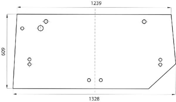 New Holland - 232329A1 - Lunotto posteriore