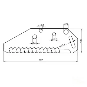Non Original - 434017N - Coltello per carro insilatore, EW