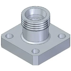 Oleo Tecnica - GF35LKL12H030 - Flangia pompa diritta metrica