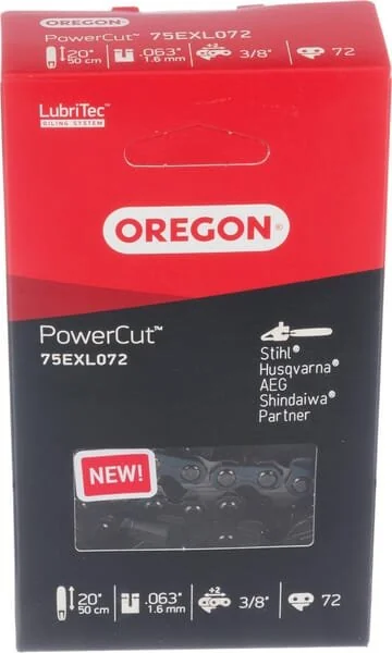 Oregon - 75EXL072EPACK - Catena per sega 1.6mm 72 DL scalpello ad angolo retto, pacco da 5x
