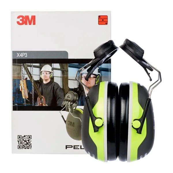 Peltor - PEX4P3E - Protettori per orecchie X4P3E attacco per casco verde