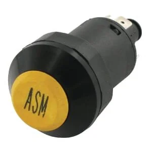 Pneutron - 11175380PN - Interruttore a pressione, ASM, rotondo, giallo