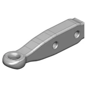 Scharmüller - 006512130A02 - Perno occhione di traino 100x65 2-Hole diametro 28mm Stepa DIN 11026